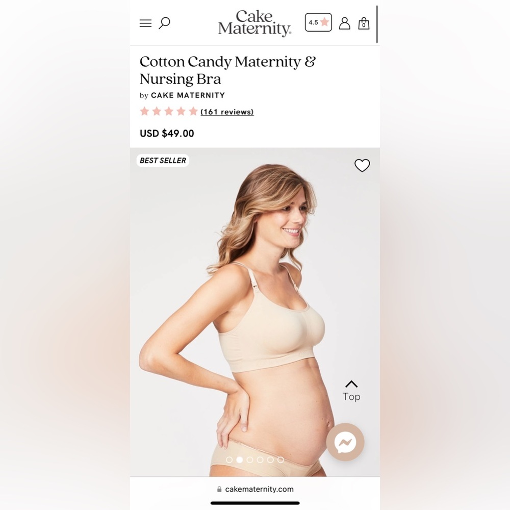 Cake Maternity Cotton Candy Maternity & Nursing Bra Small